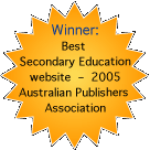 Best Secondary Education website - 2005, award banner
